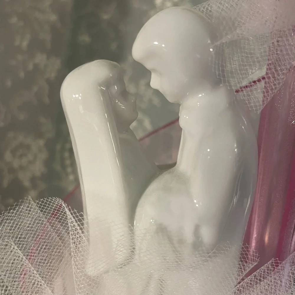 Wedding cake topper Wilton  vintage New Man and Woman in Love